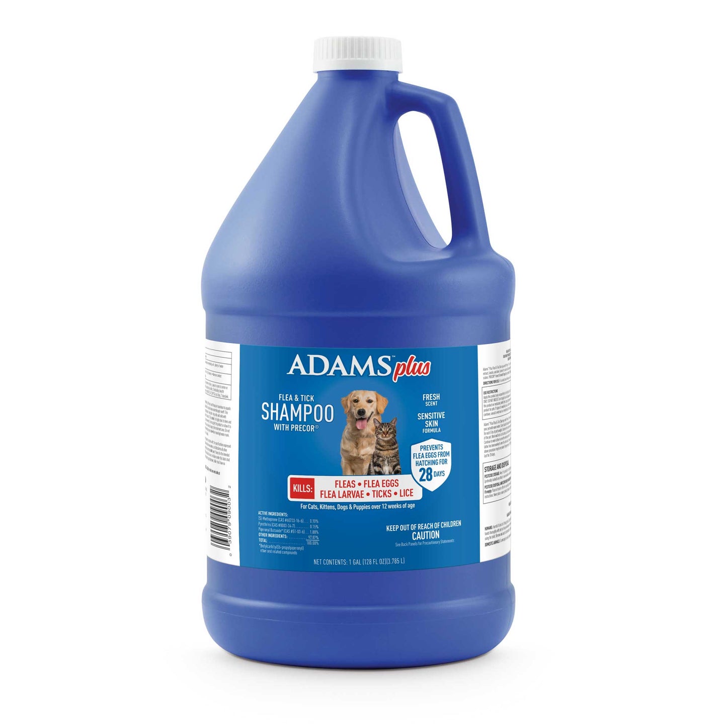adams f & t shampoo w/igr gl