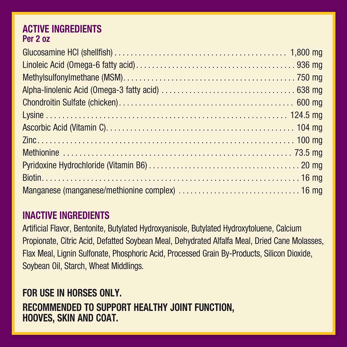 joint combo hoof & coat, 8 lb