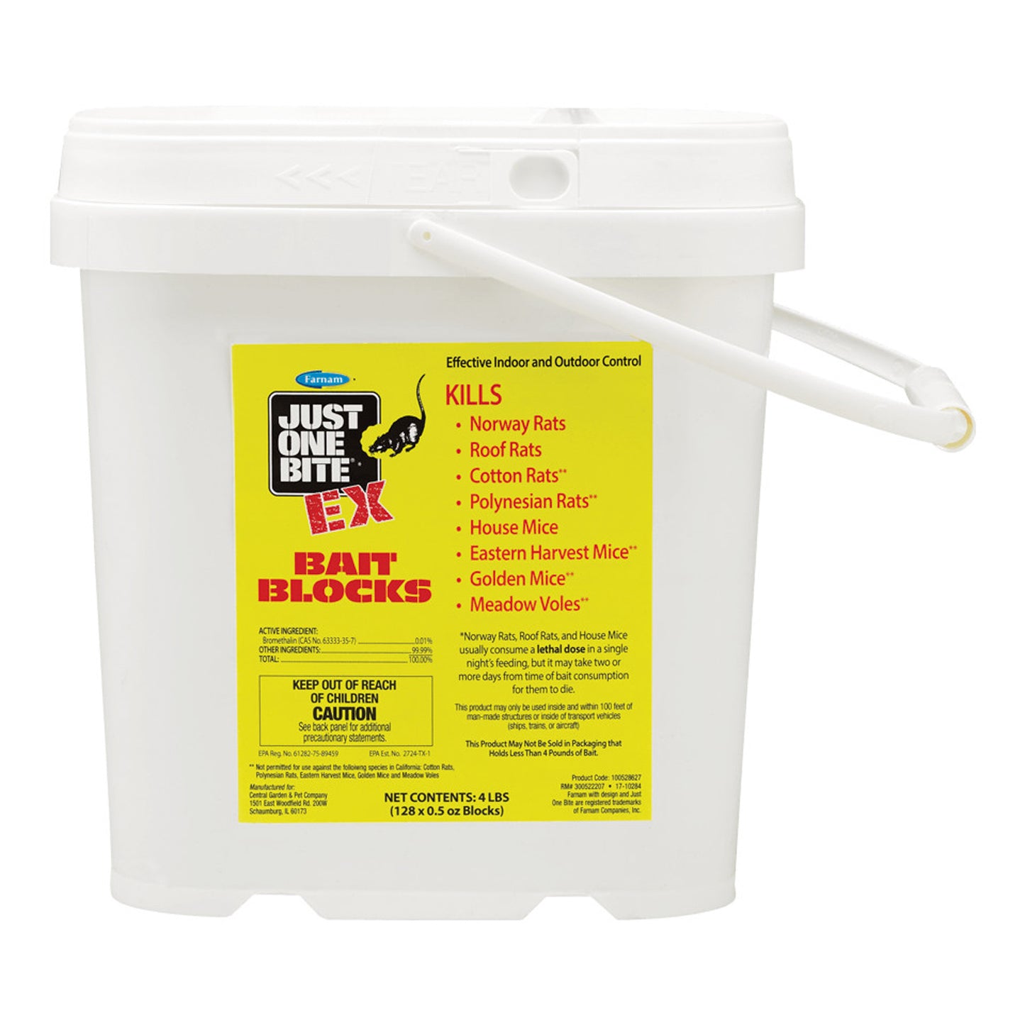 just one bite ex (0.5 oz) blocks, 128 count