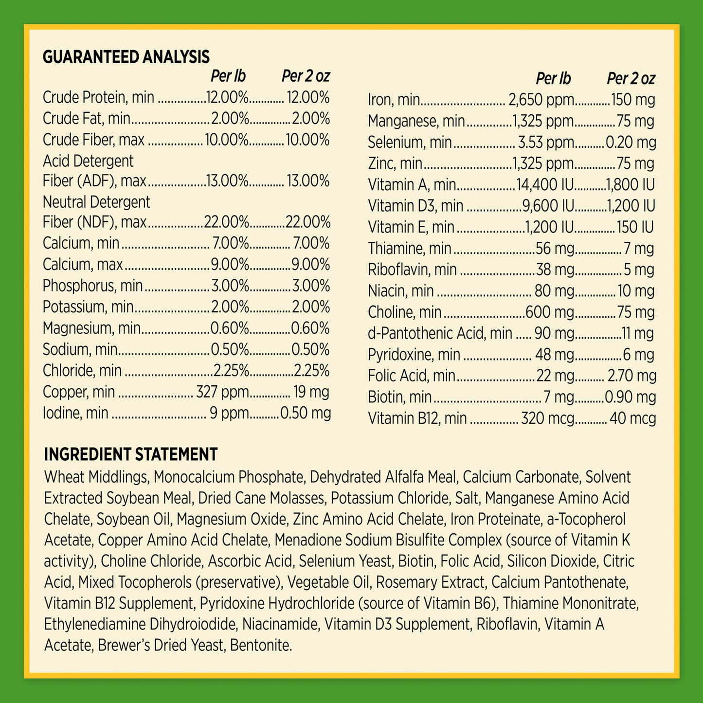 grow colt, 7.5 lb