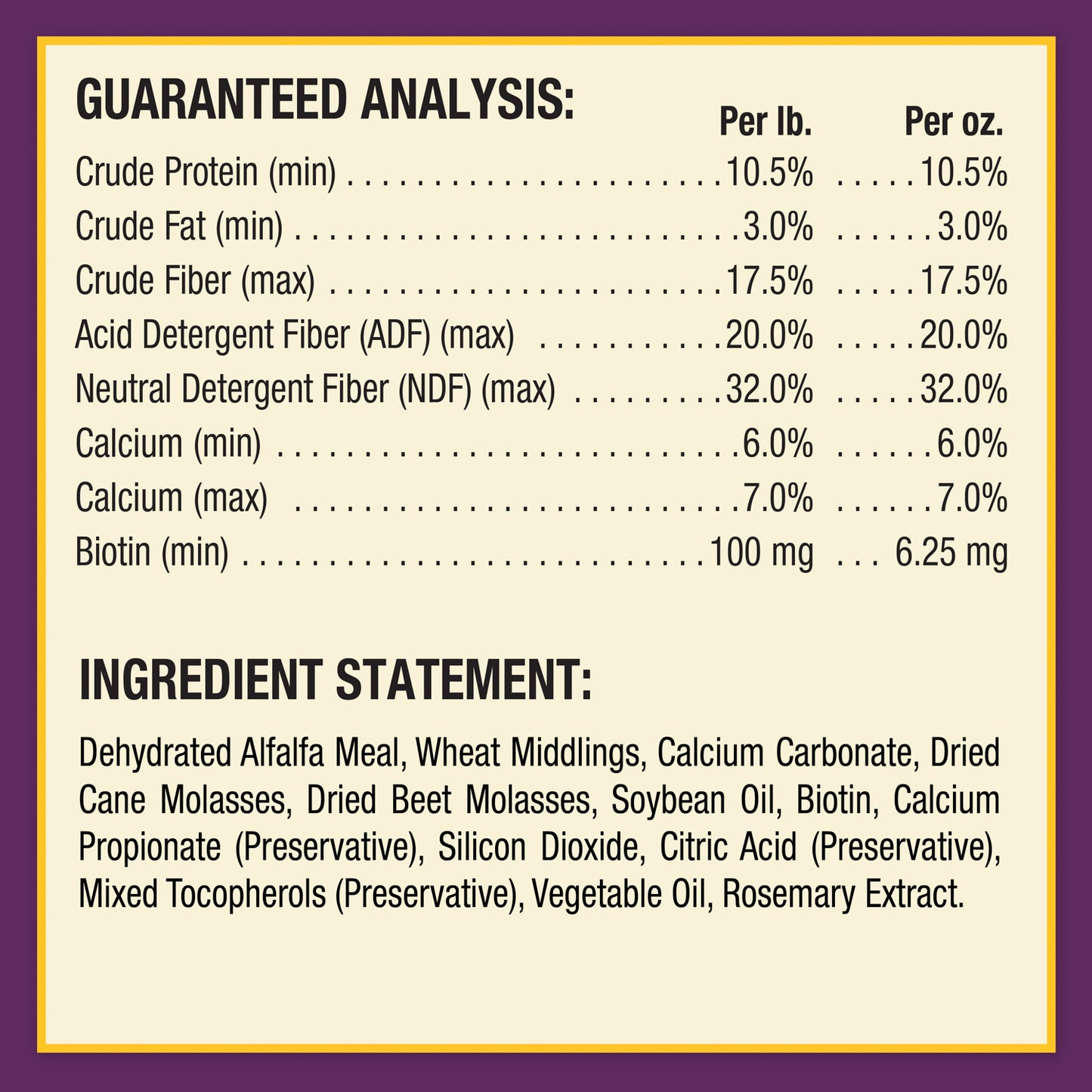 vita biotin crumbles, 3 lb