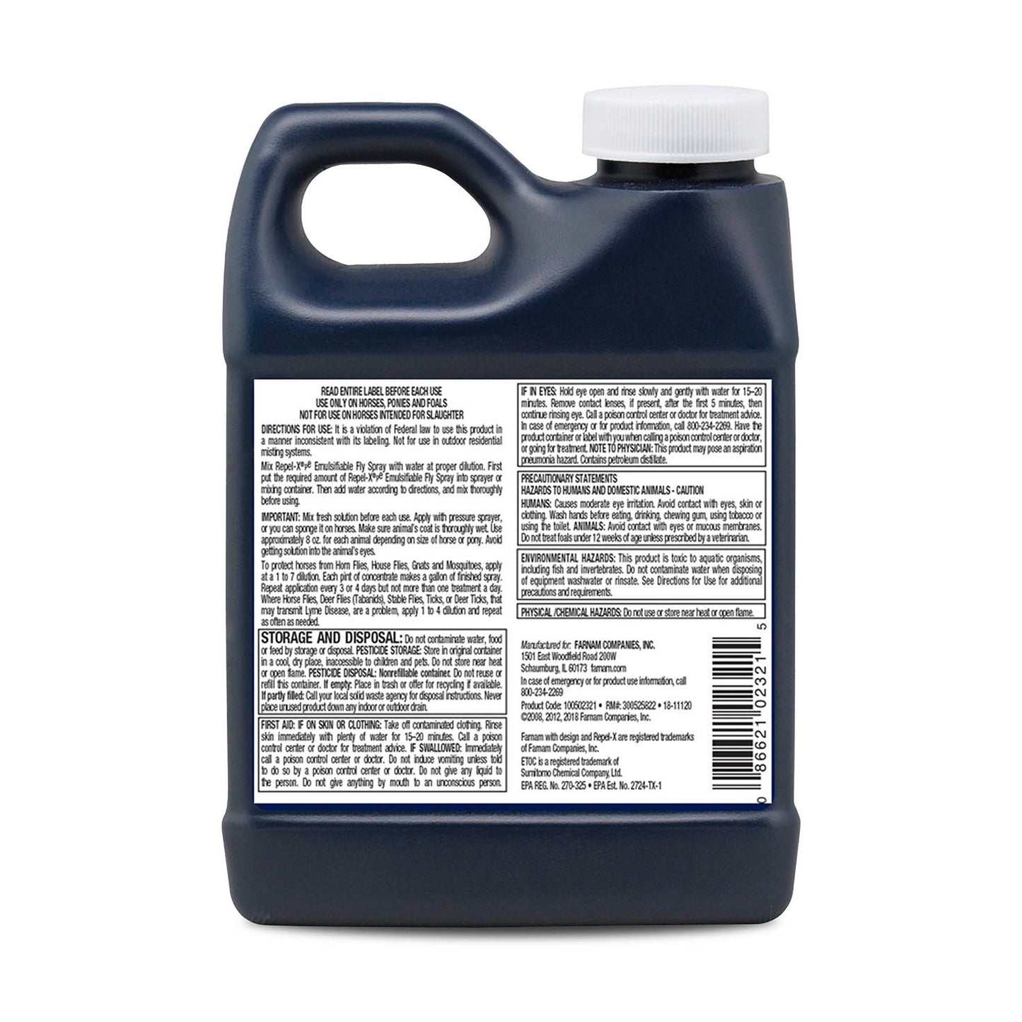 repel-x p(e) emulsifiable fly spray, 16 oz