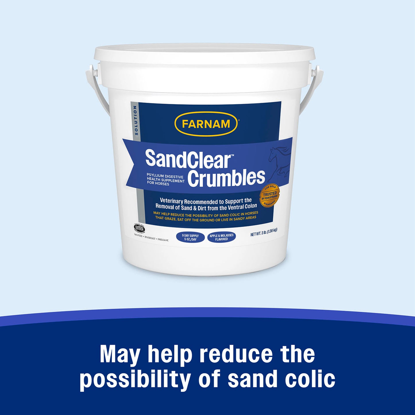 sand clear crumbles, 3 lb