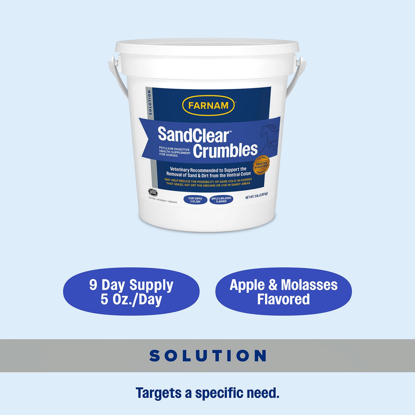 sand clear crumbles, 3 lb