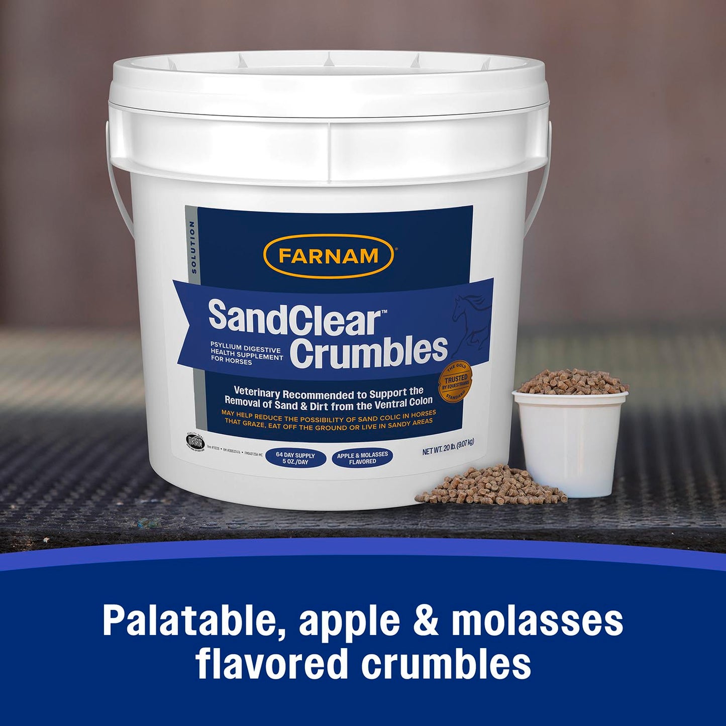 sand clear crumbles, 20 lb
