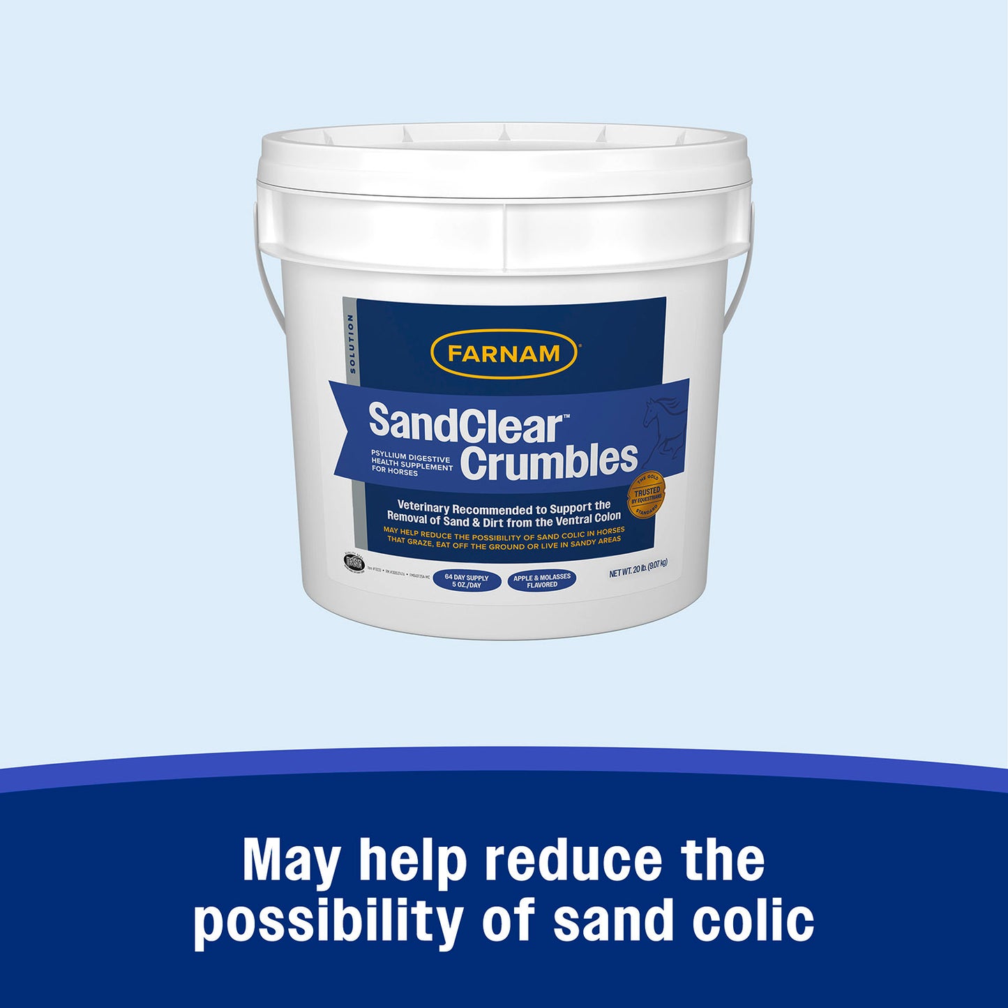 sand clear crumbles, 20 lb