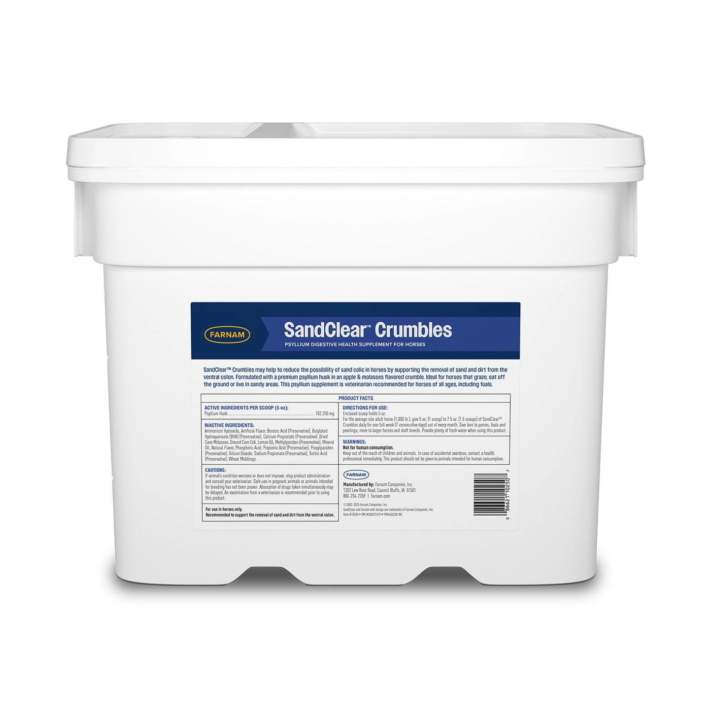 sand clear crumbles, 50 lb