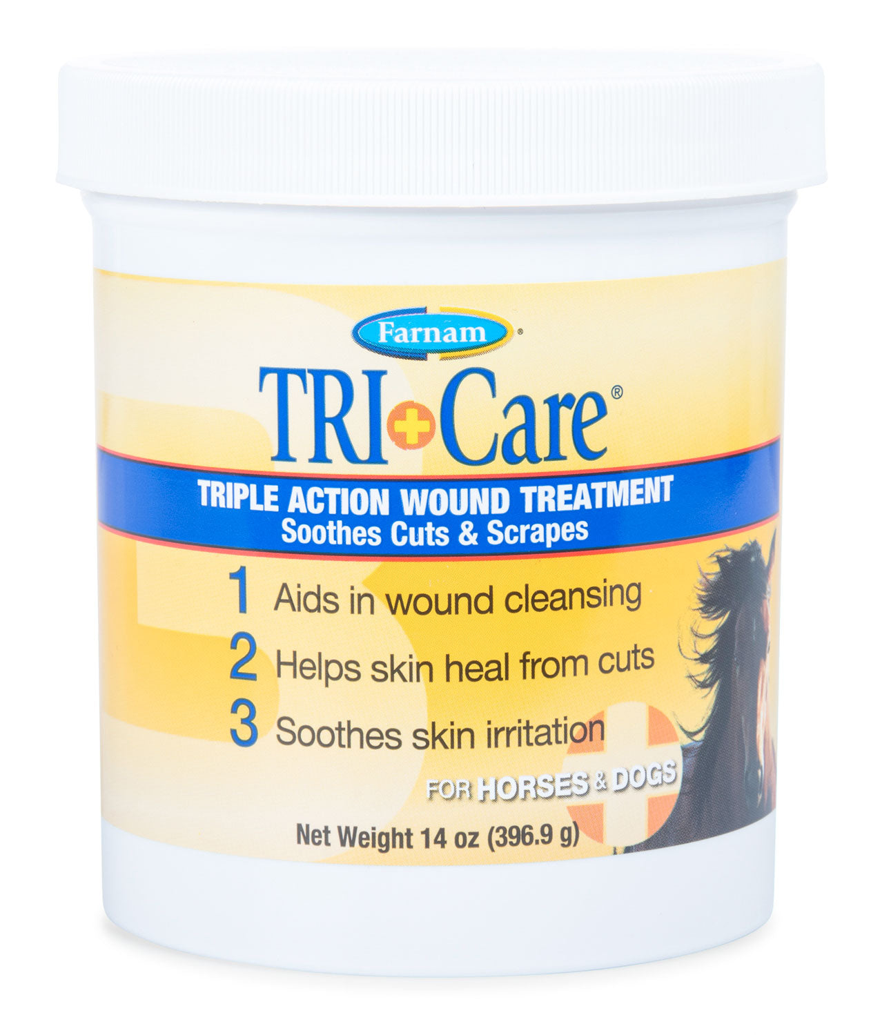 tri-care triple action wound treatment 14oz jar