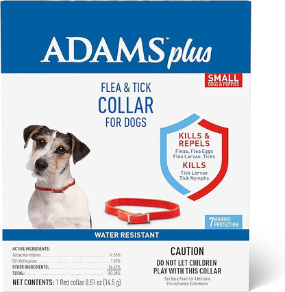 Adams Plus F/T Collars for Dogs - Small