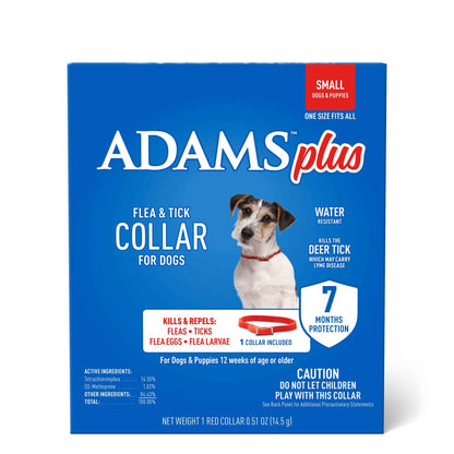 Adams Plus F/T Collars for Dogs - Small