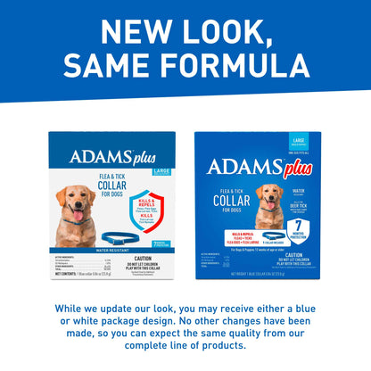 Adams Plus F/T Collars for Dogs - Large