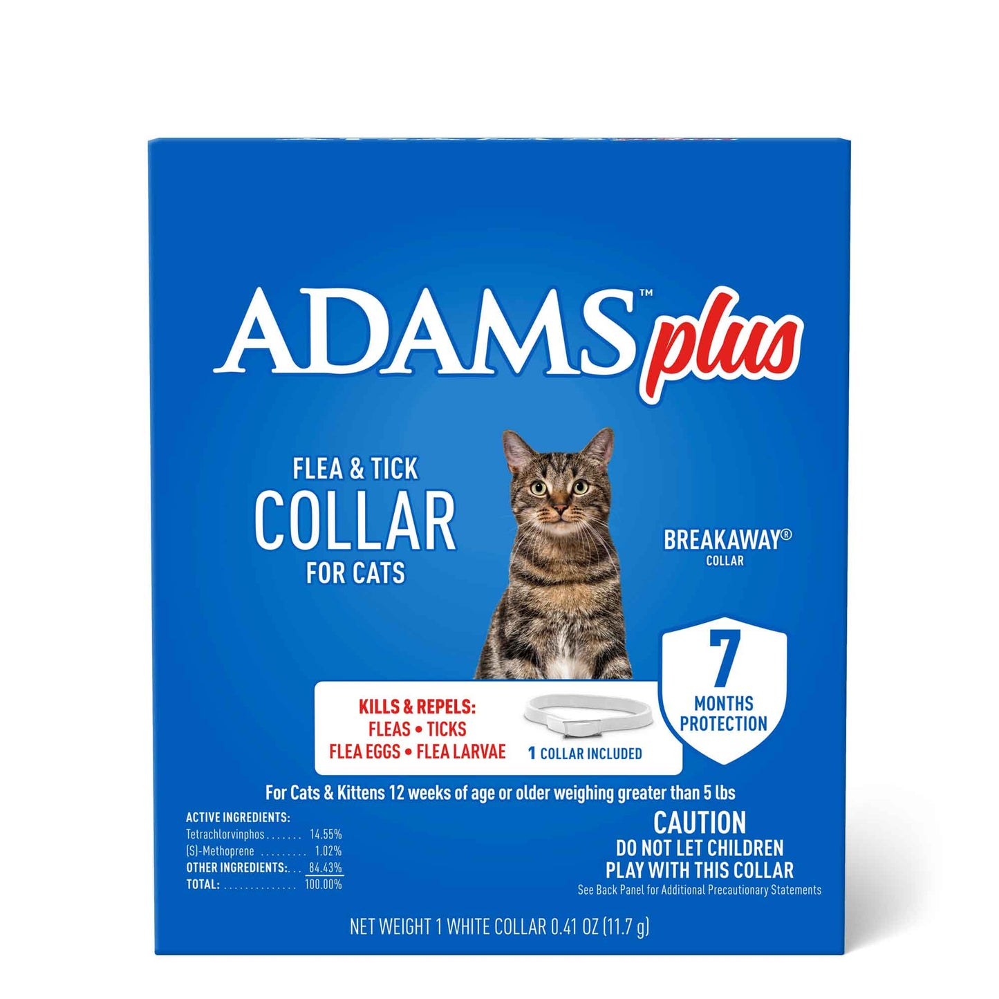 adams plus f/t collars for cats