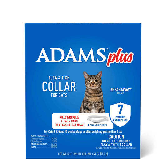 Adams Plus F/T Collars for Cats