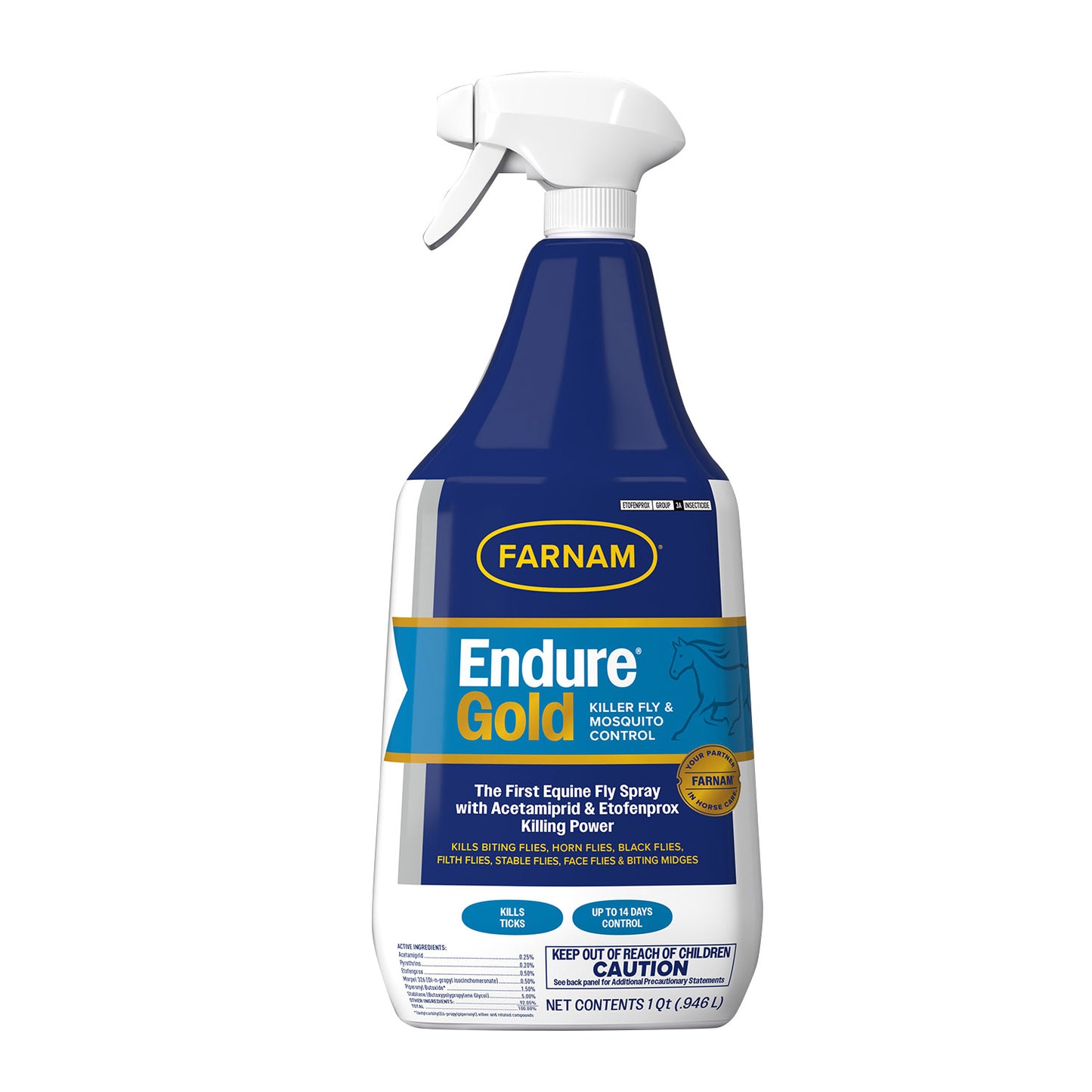 farnam endure gold killer fly & mosquito spray, 32 oz