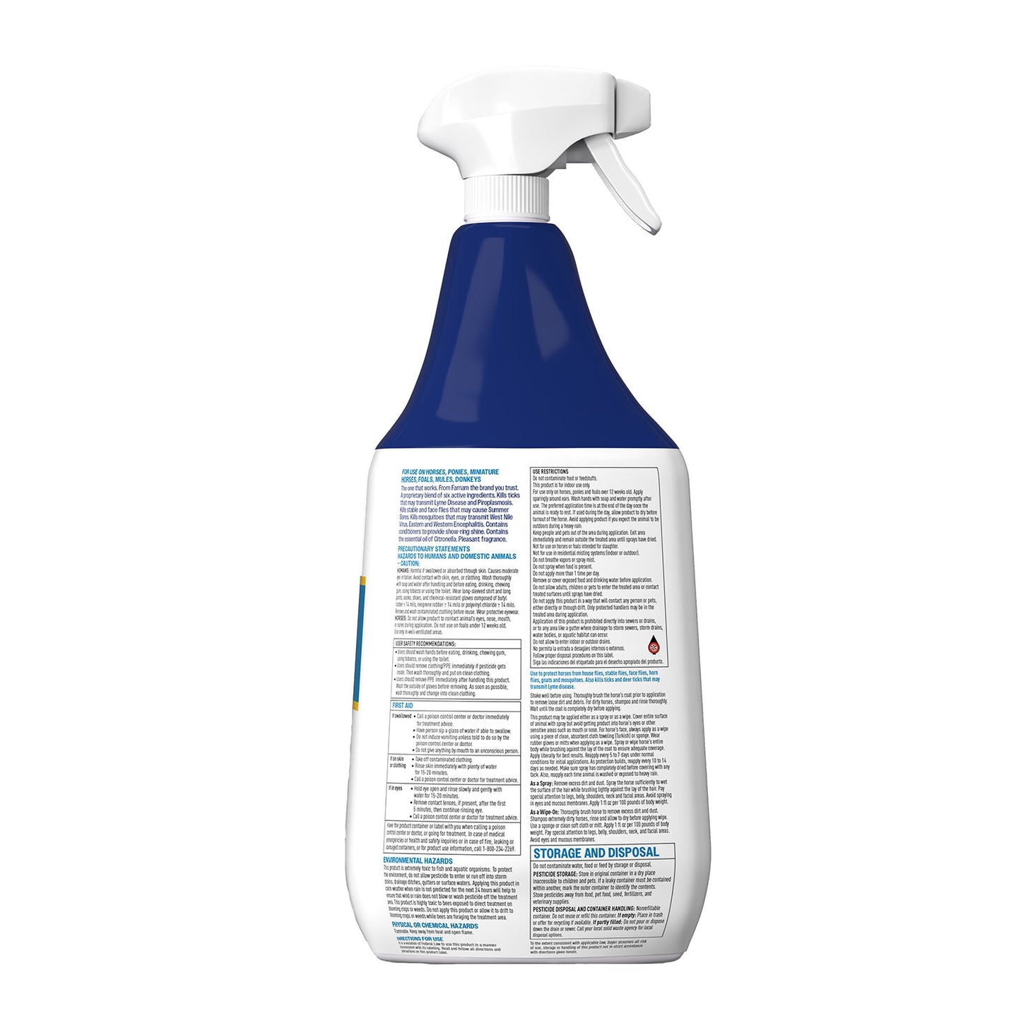 farnam endure gold killer fly & mosquito spray, 32 oz