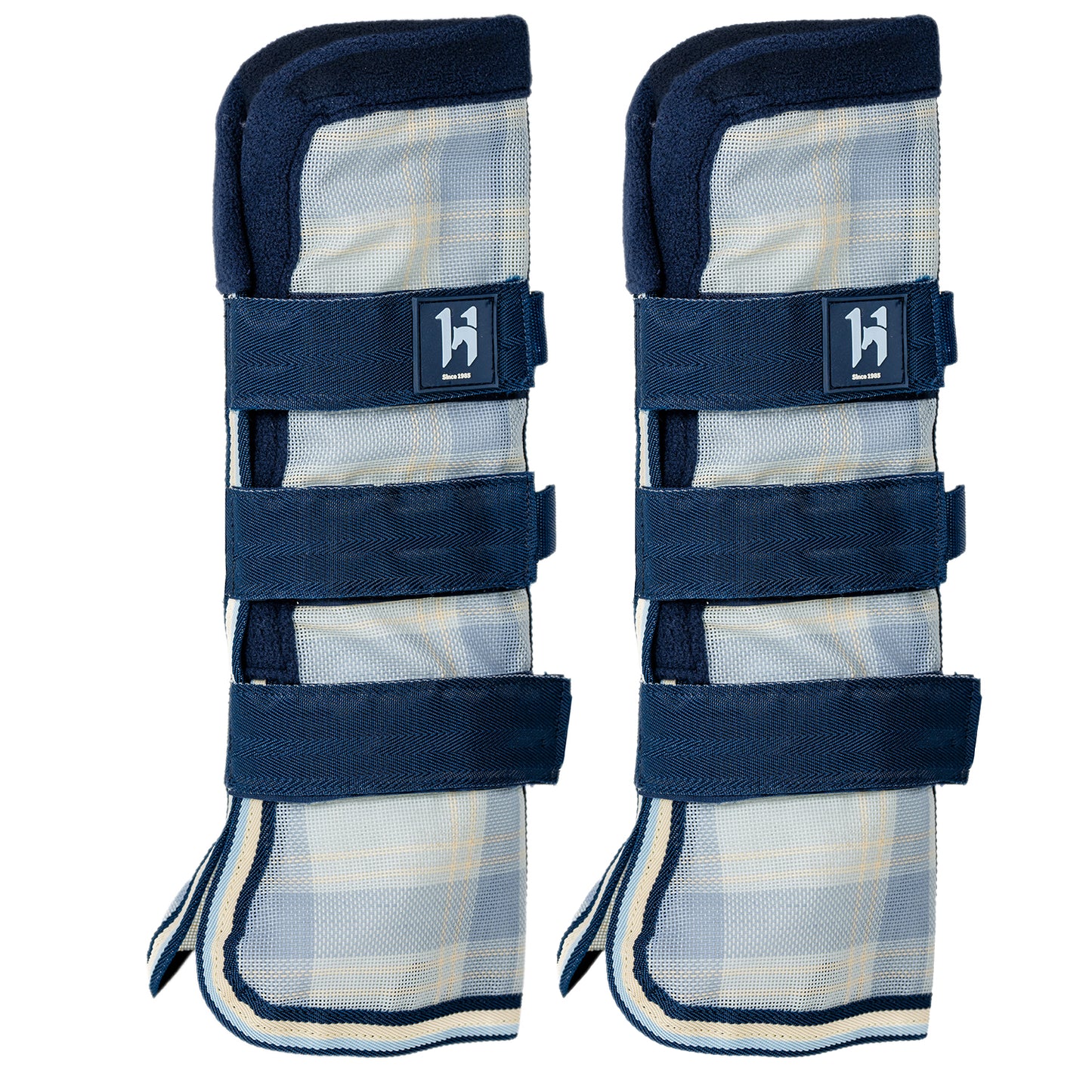 horseware newmarket fly boots, witney navy, horse