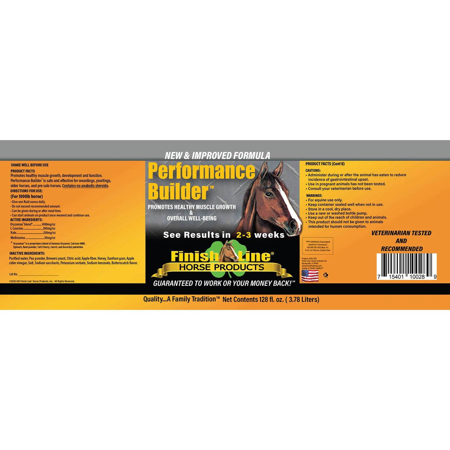 finish line performance builder, 1 gallon