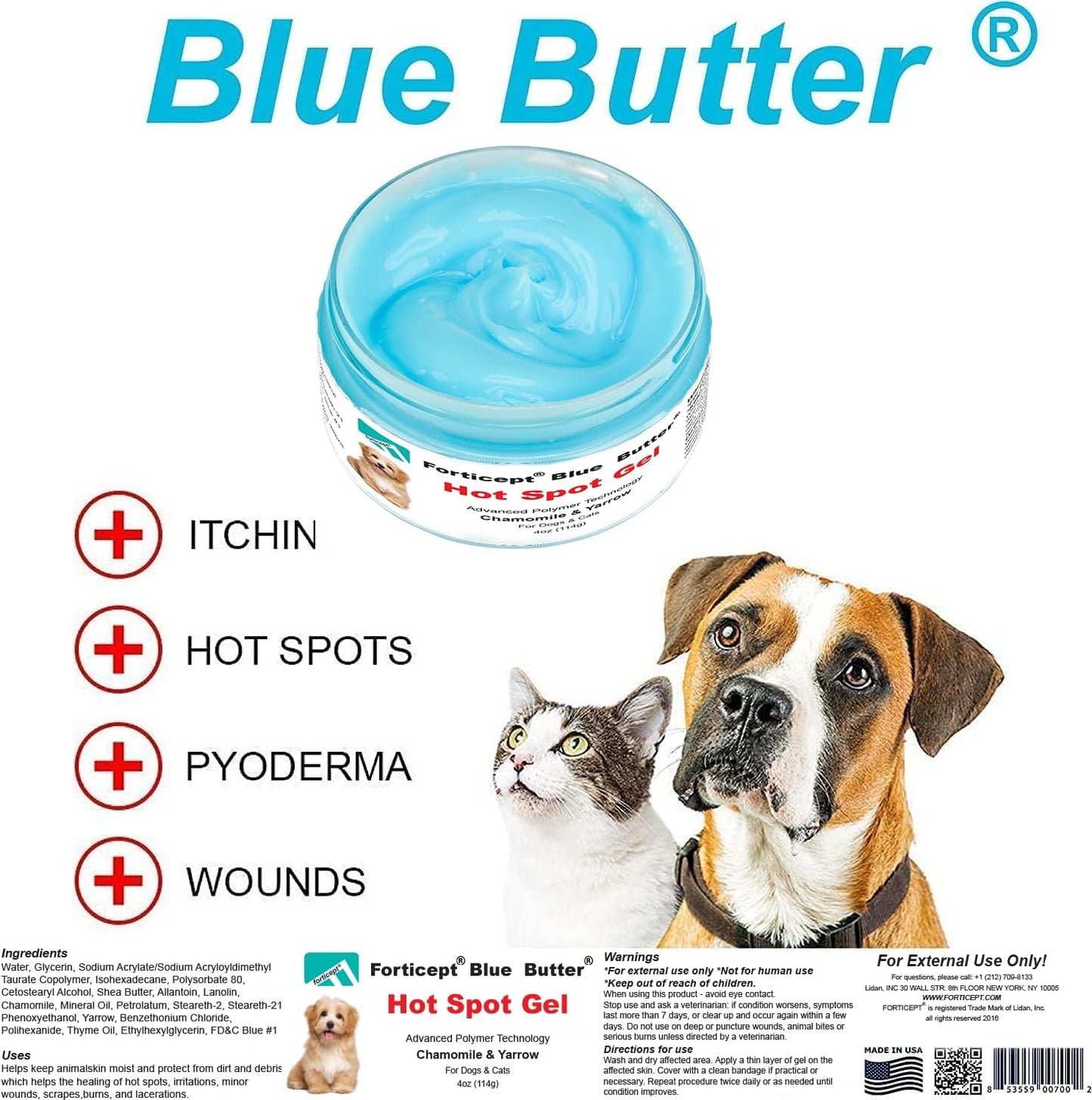 forticept blue butter, 4 oz