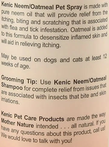 Kenic Neem/Oatmeal Spray GL