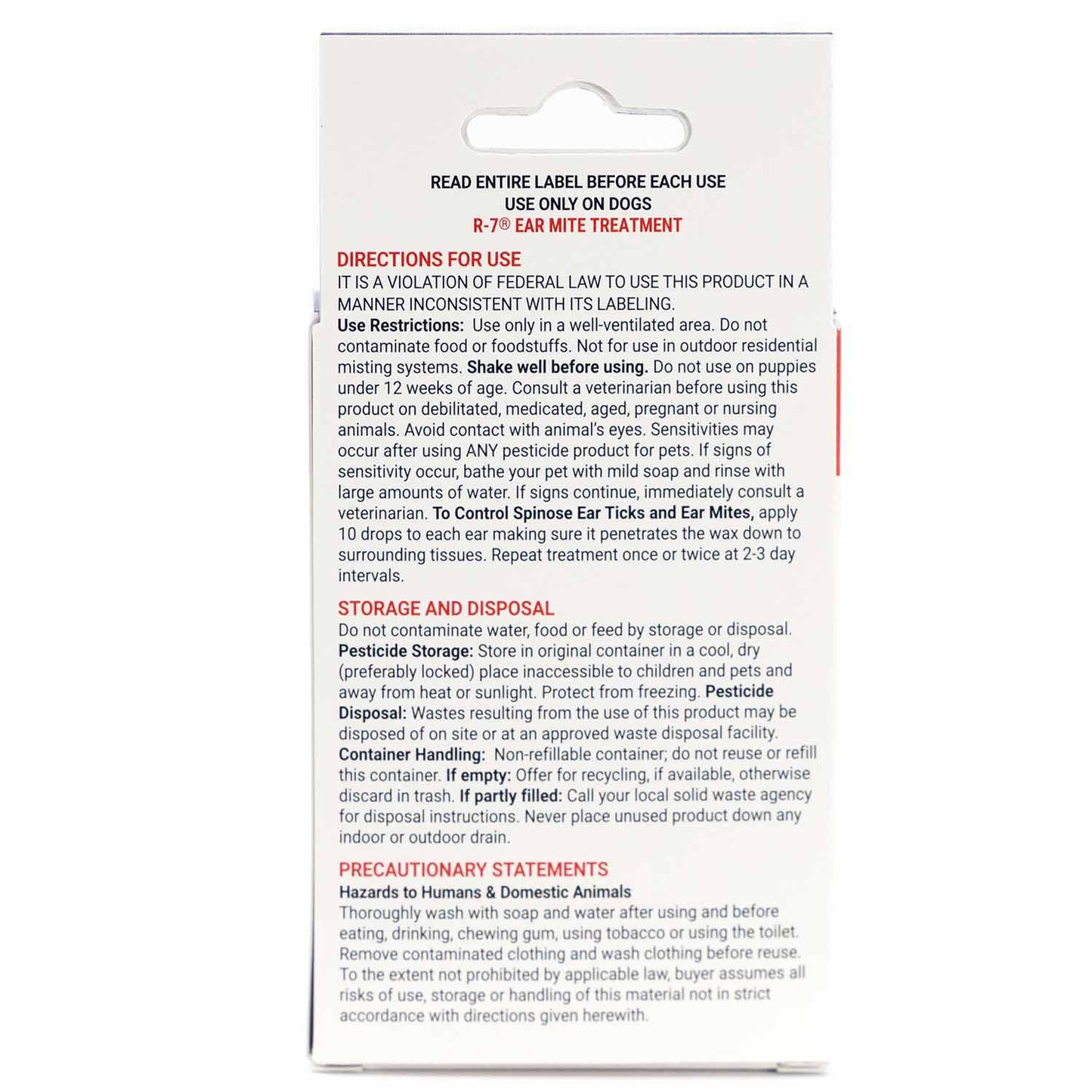 ear mite treatment kit 1oz