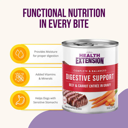 Digestive Support, Beef & Carrot Entrée in Gravy