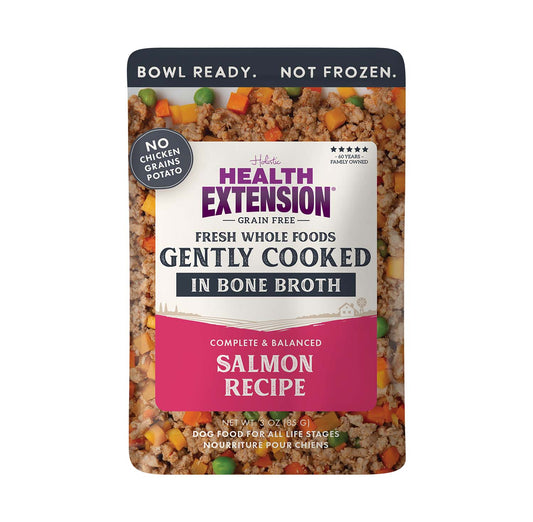 Gently Cooked Grain Free Salmon Recipe Pouches for Dogs -3oz