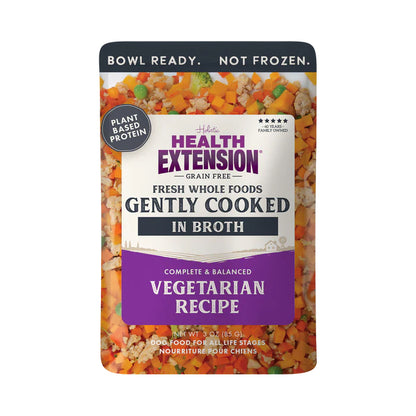 Gently Cooked Grain Free Vegetarian Recipe Pouches for Dogs -3oz