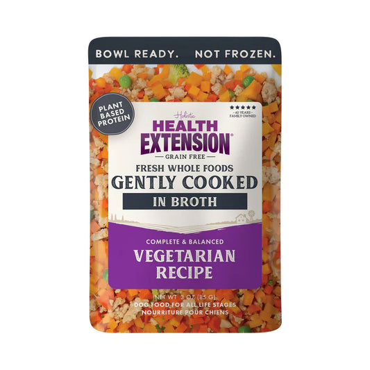 Gently Cooked Grain Free Vegetarian Recipe Pouches for Dogs -3oz