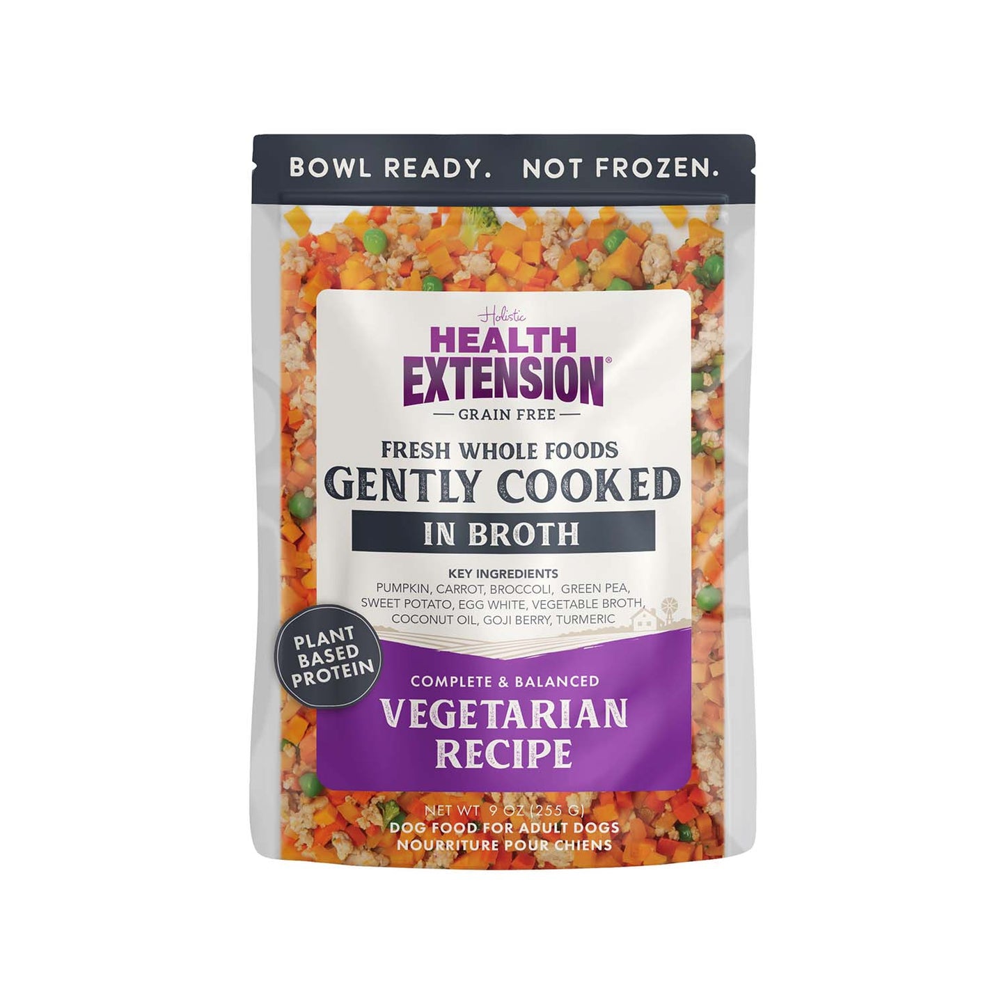 gently cooked grain free vegetarian recipe 9oz pouches for dogs -9oz