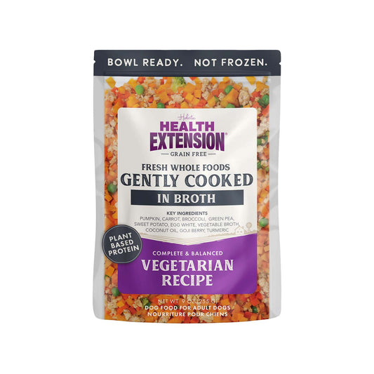 Gently Cooked Grain Free Vegetarian Recipe 9oz Pouches for Dogs -9oz
