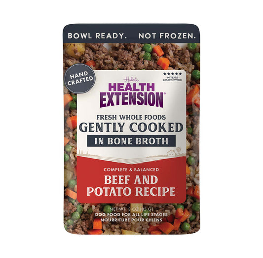 Gently Cooked Beef & Potato Recipe Pouches for Dogs -3oz