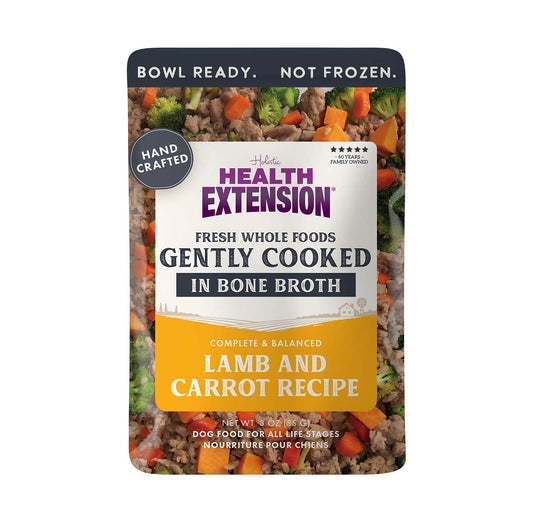 Gently Cooked Lamb & Carrot Recipe Pouches for Dogs -3oz