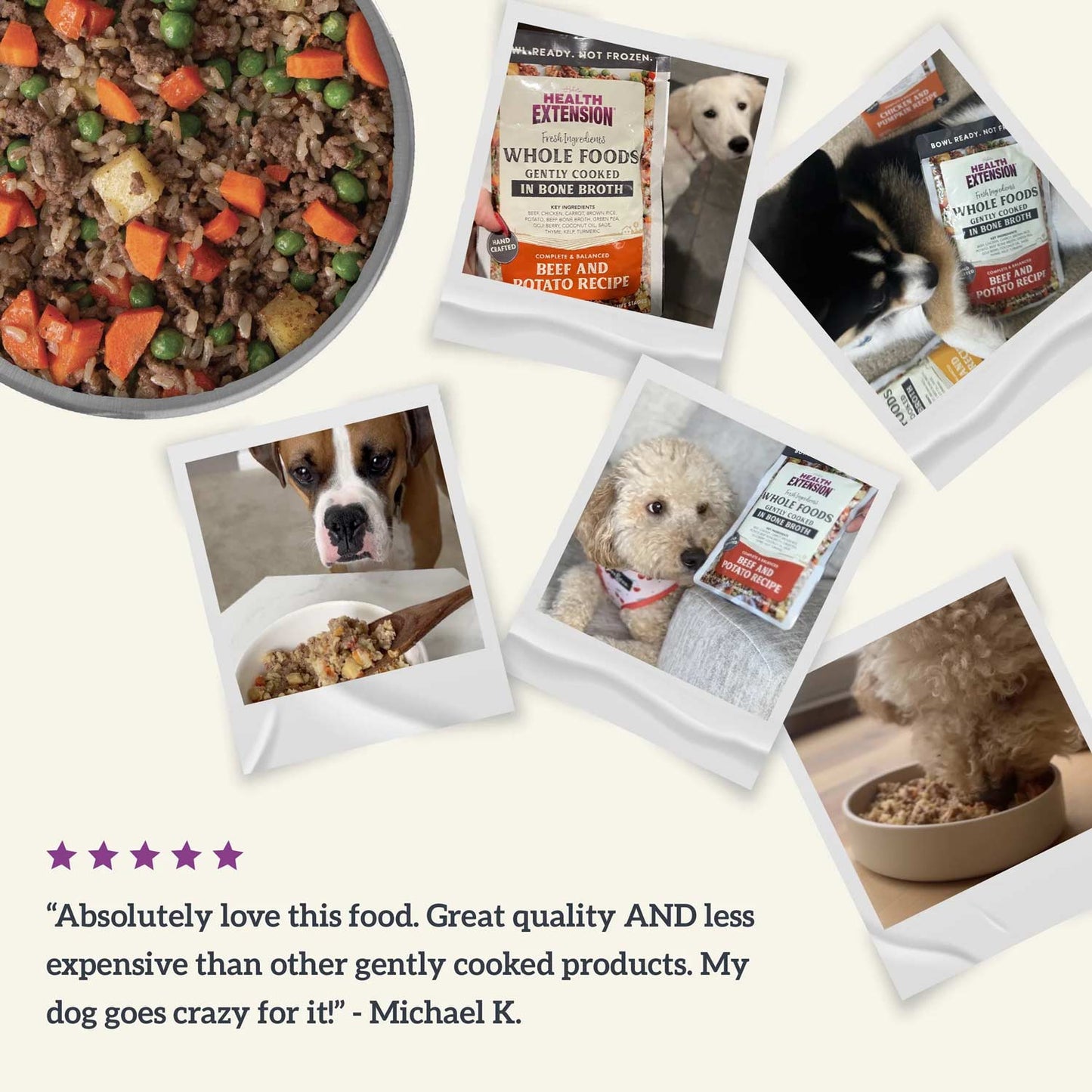 gently cooked lamb & carrot recipe pouches for dogs -3oz