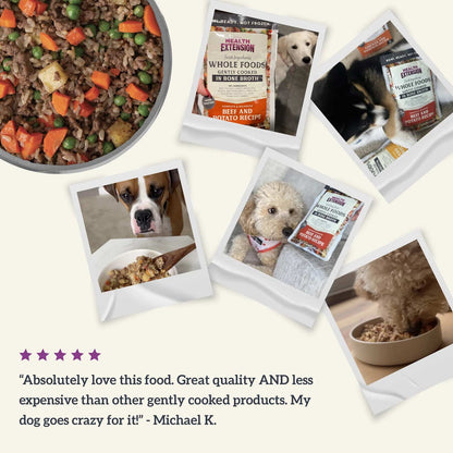 Gently Cooked Beef & Potato Recipe Pouches for Dogs -9oz