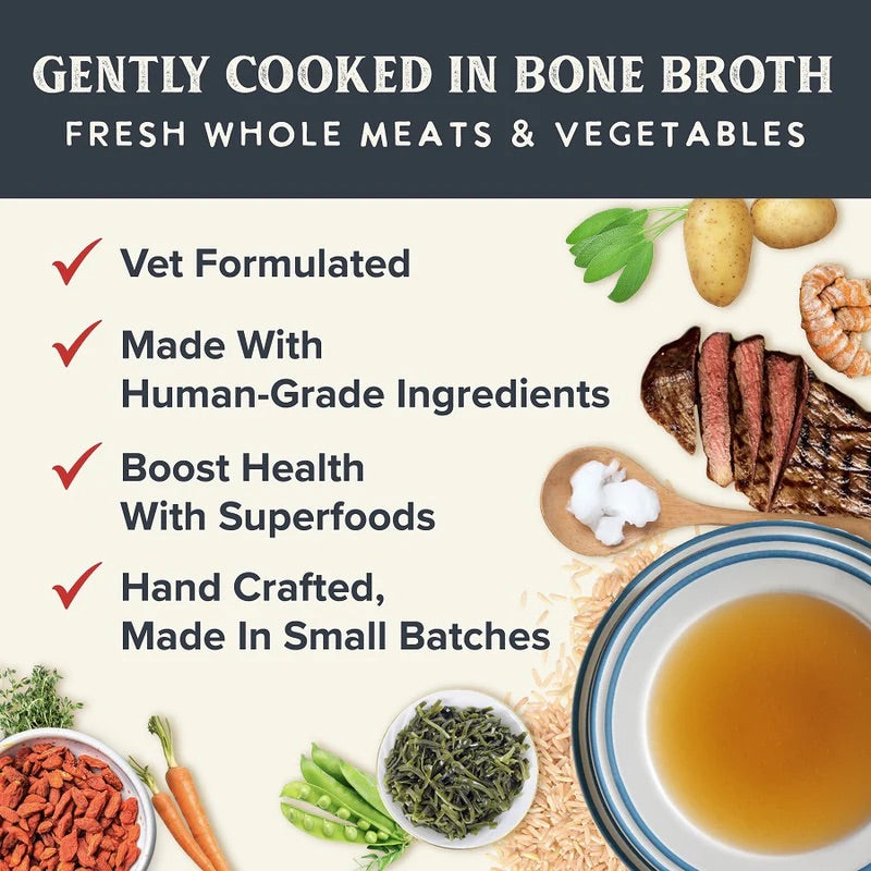 gently cooked lamb & carrot recipe pouches for dogs -9oz