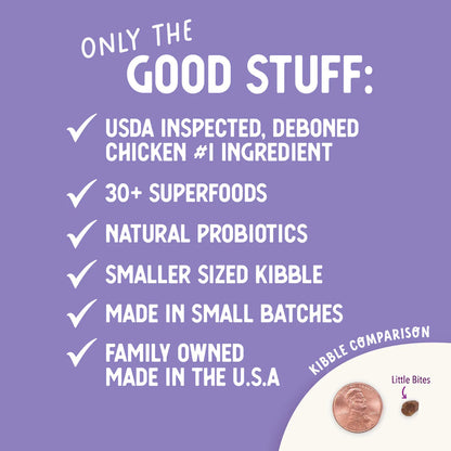 Health Extension Little Bites Chicken & Brown Rice Recipe Dry Dog Food 10lb