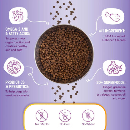 Health Extension Little Bites Chicken & Brown Rice Recipe Dry Dog Food 18lb