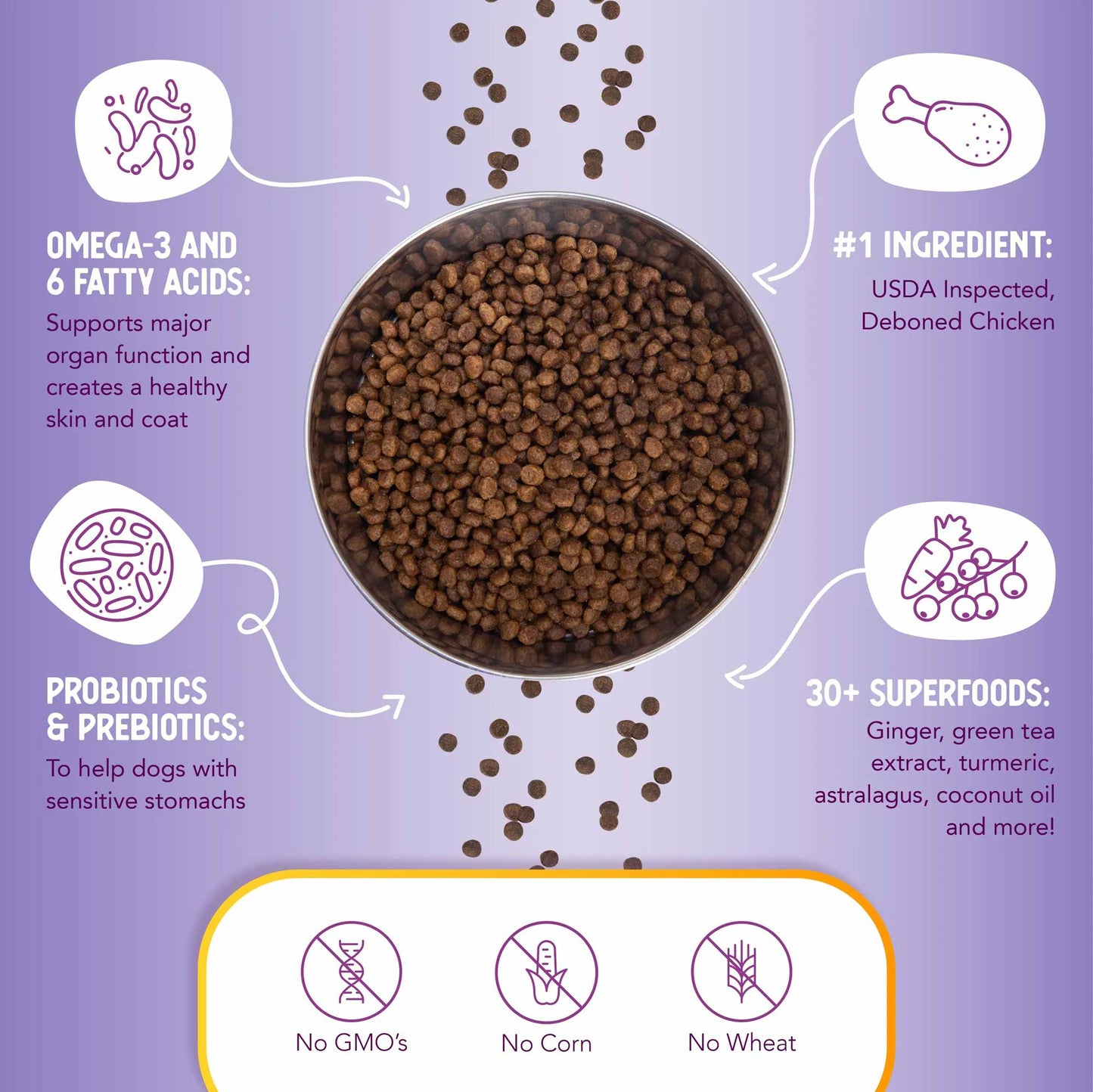 health extension little bites lite chicken & brown rice recipe dry dog food 4lb