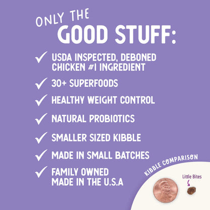 Health Extension Little Bites Lite Chicken & Brown Rice Recipe Dry Dog Food 4lb