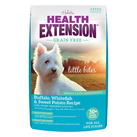 Health Extension Grain Free Buffalo & Whitefish Little Bites Dry Dog Food 3.5lb