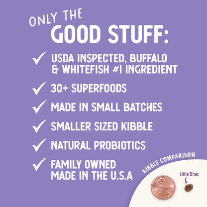 Health Extension Grain Free Buffalo & Whitefish Little Bites Dry Dog Food 3.5lb