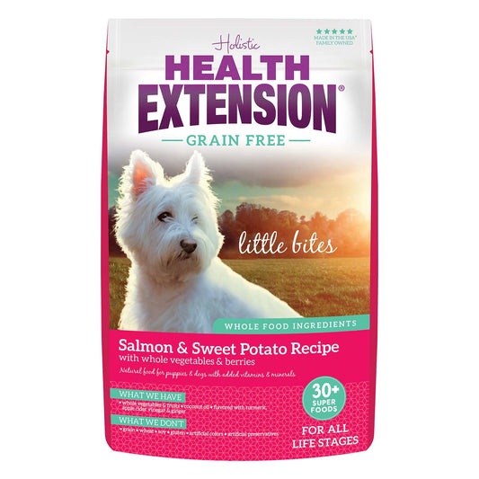 Health Extension Grain Free Salmon Little Bites Dry Dog Food 12lb