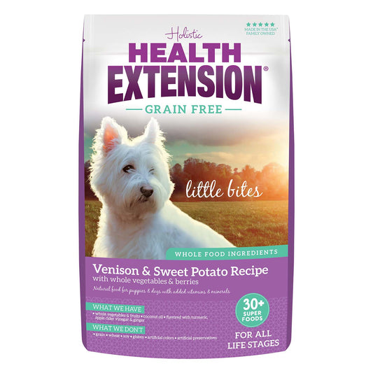 Health Extension Grain Free Venison Little Bites Dry Dog Food 12lb