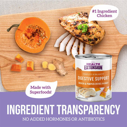 Digestive Support, Chicken & Pumpkin Entrée in Gravy