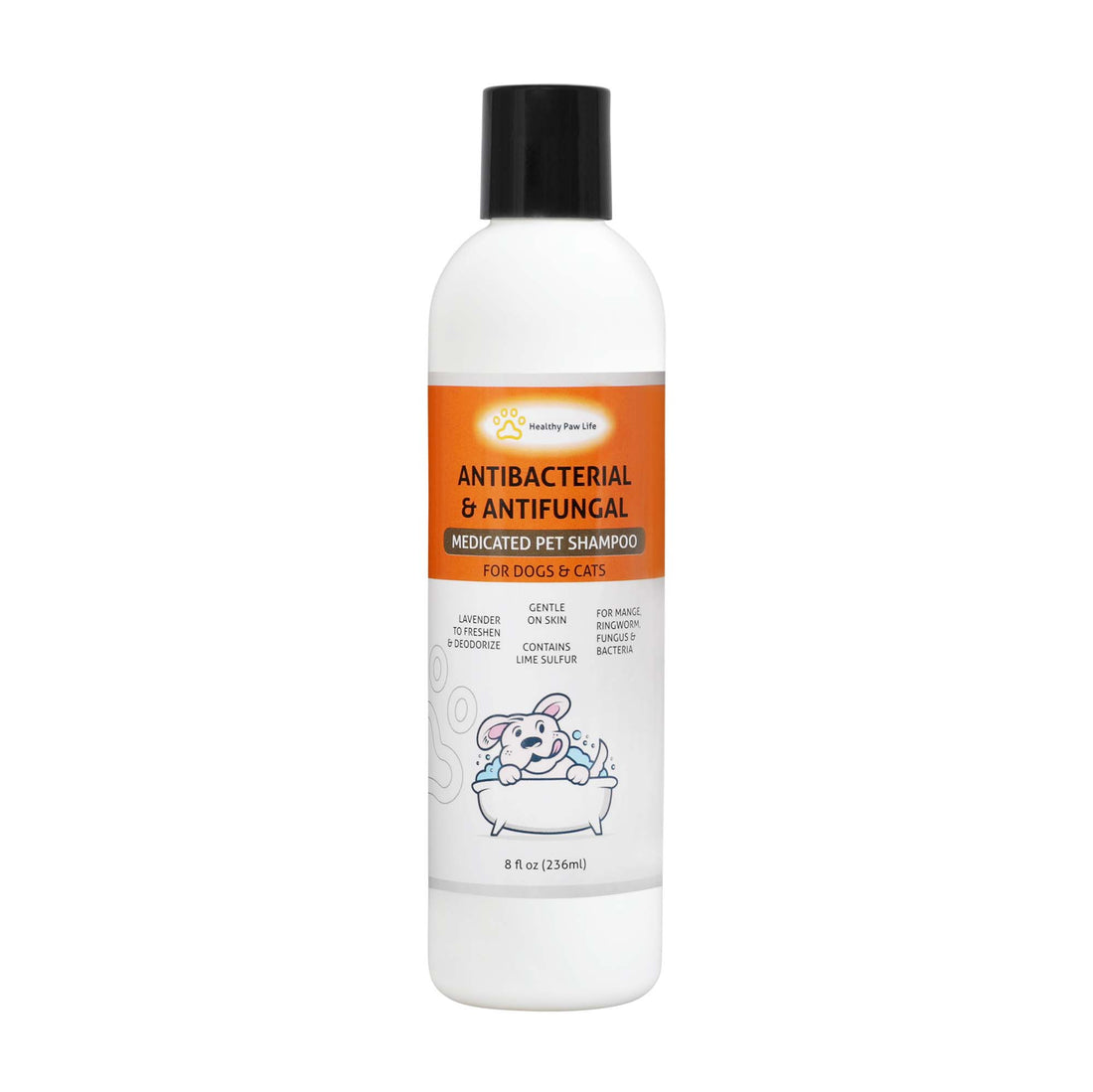 healthy paw life's lime sulfur shampoo, 8 fl oz