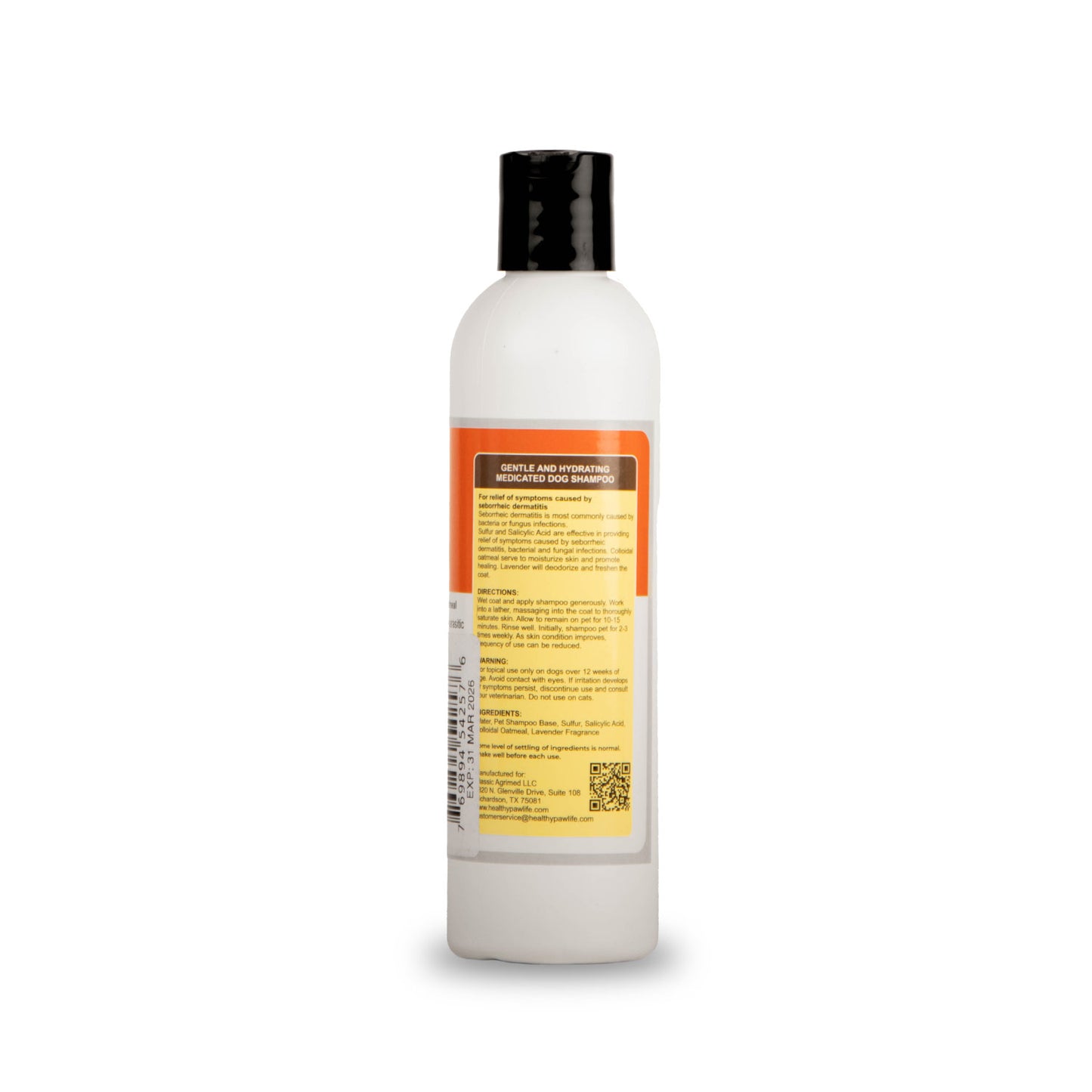 healthy paw life's lime sulfur shampoo, 8 fl oz