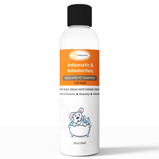 Healthy Paw Life's Sulfur, Salicylic Acid, Oatmeal Shampoo, 8 fl oz