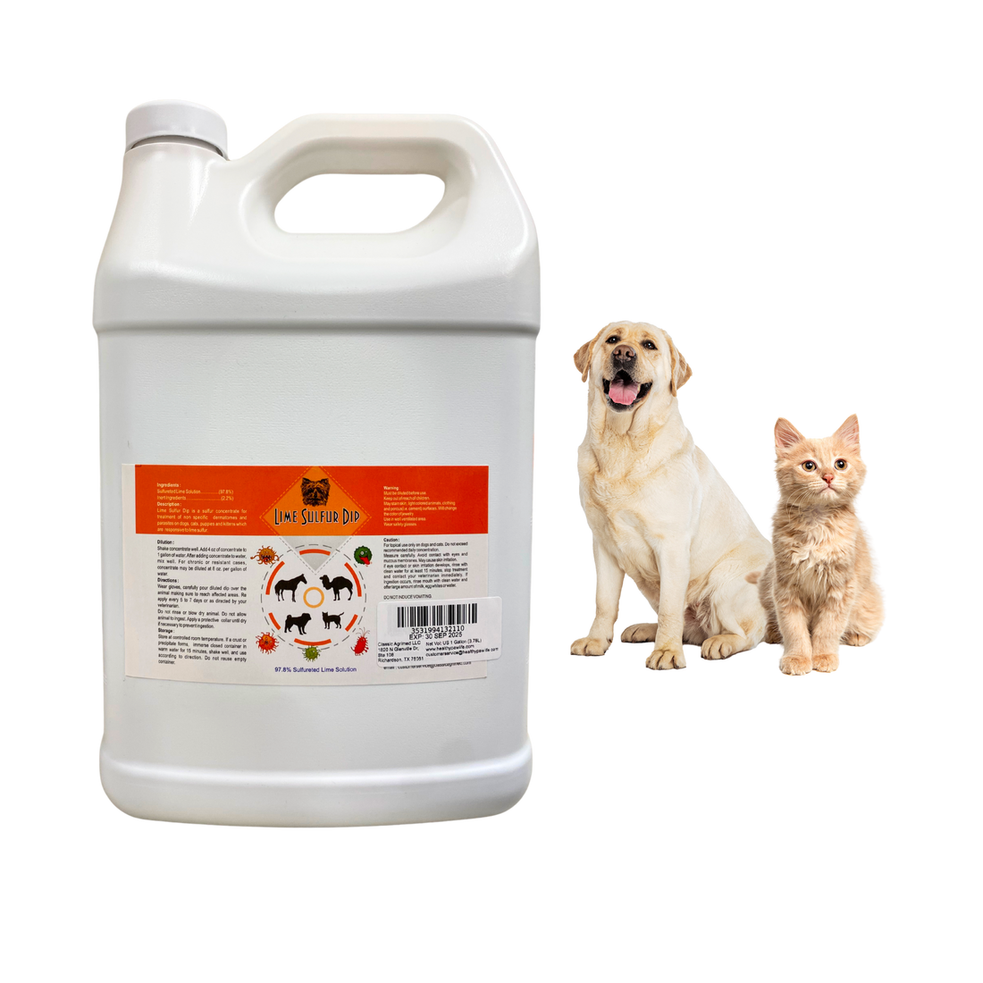 healthy paw life's lime sulfur dip, 1 gallon