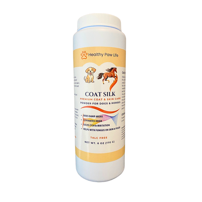 Healthy Paw Life's COAT SILK Canine And Equine Dry Powder, 6 oz