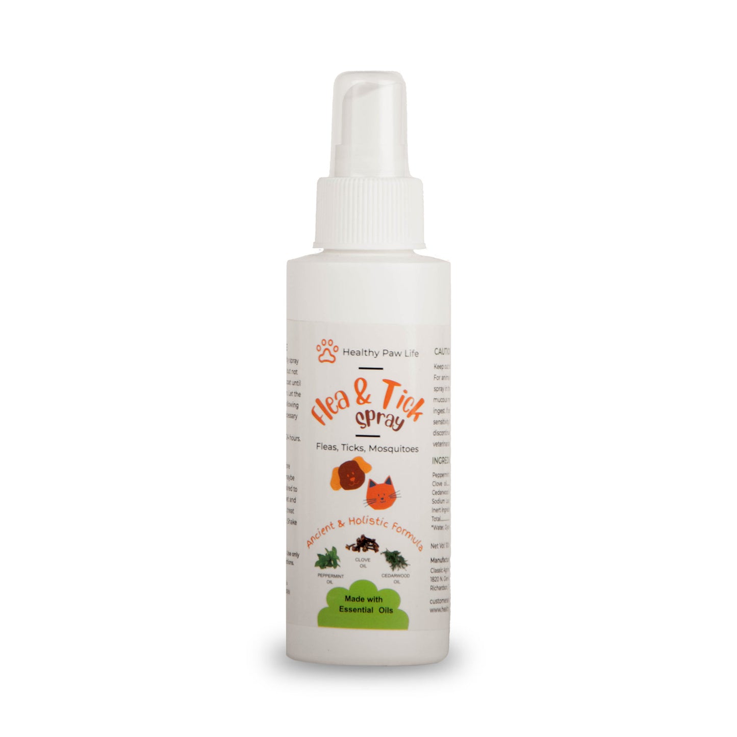 healthy paw life's flea and tick spray, 100 ml